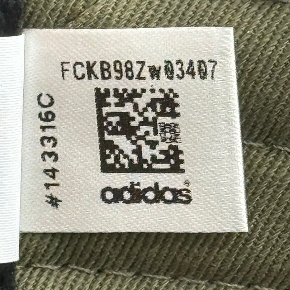 Adidas Green Camo Hat Women's OS Adjustable Baseball Strapback Cap Cotton Logo - Picture 9 of 10